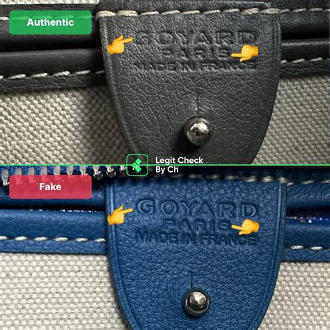 goyard fake vs real